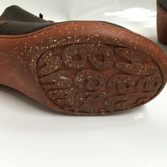 Camper Booties Leather Lace Up Sz 6 1/2 Brown - Picture 6 of 11